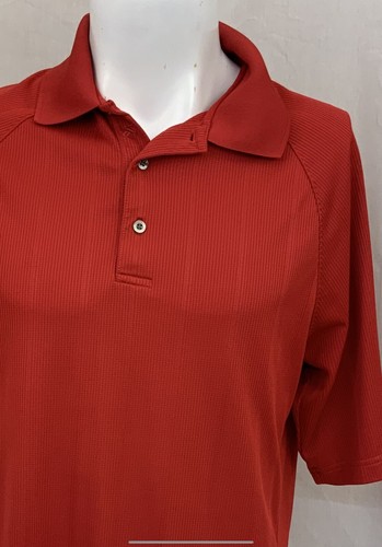 Ping Golf Shirt L Red 100% Polyester Polo Short Sleeve YGI N2-627 - Picture 3 of 11