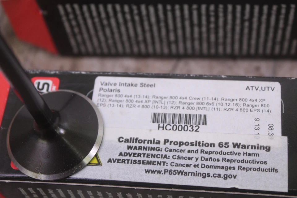 2014-16 POLARIS RANGER 570 EFI Hot Cams New Stainless Intake /Exhaust Valve 2ea - Image 2 of 4