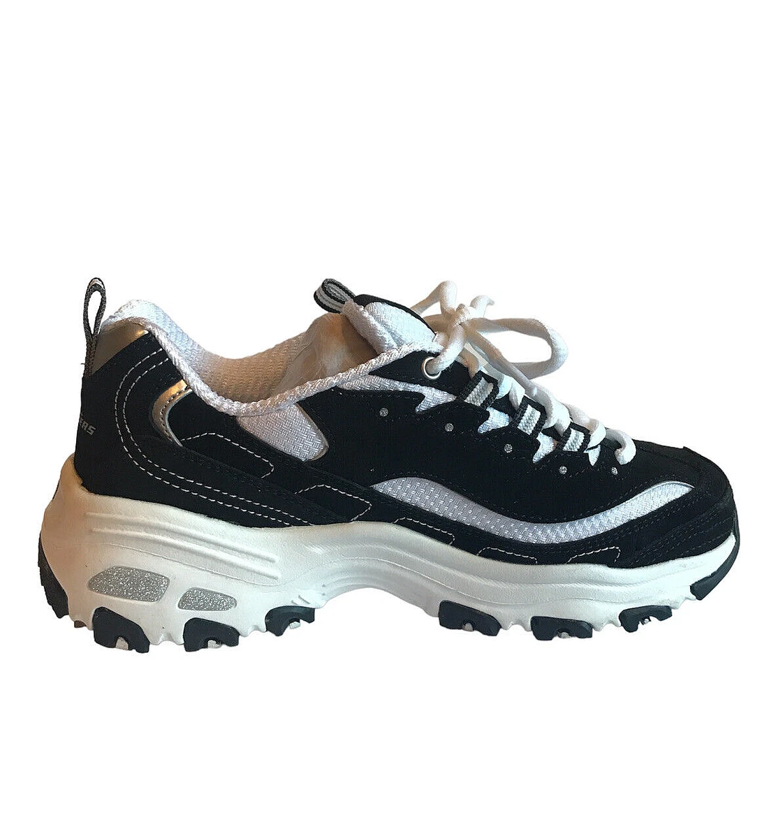 Skechers d lite negras new arrivals