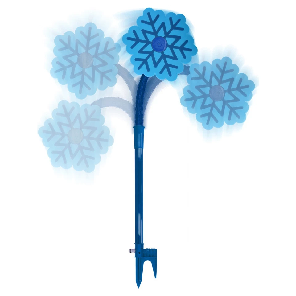CoolPets Ice Flower Sprühgerät blau 52cm für Hunde Erfrischung Gartenschlauch - Bild 2 von 3