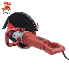 Concrete Cut off Saw Wet Dry Concrete Saw Cutter w/ Water Pump+Blade 14" 3000W