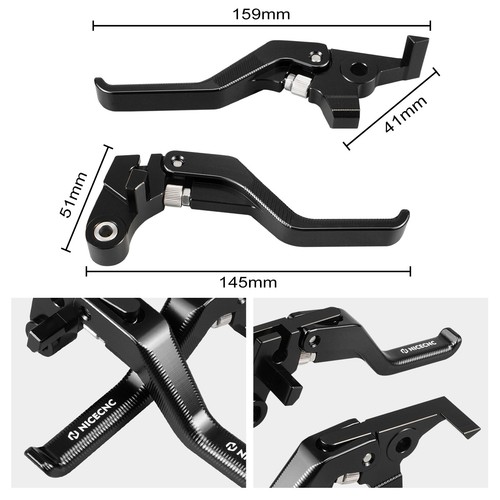 NICECNC Shorty leva frizione freno per Yamaha Tenere 700/XTZ700 MT-07 2019-2020 - Foto 7 di 14