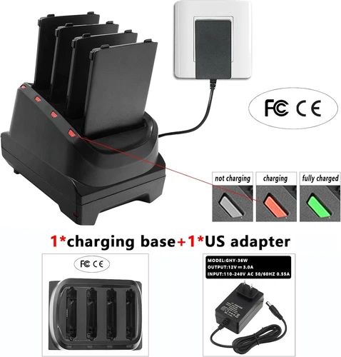 4-Slot Battery Charger Cradle For Zebra TC21 TC26 (SAC-TC2Y-4SCHG-01) 12V 4A - Picture 2 of 10