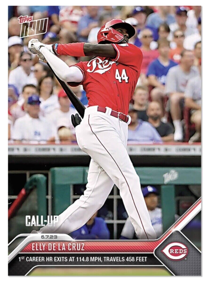 2023 TOPPS NOW 400 ELLY DE LA CRUZ 1ST HOME RUN HR RC ROOKIE