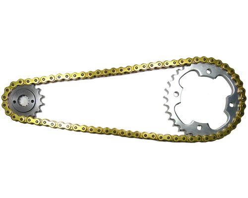 Juego De Cadena Para Ducati 600 750 900 SS Monster X-Ring Oro - Imagen 2 de 8