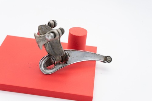 1052/1 CAMPAGNOLO NUOVO RECORD 70s FRONT DERAILLEUR ROAD BIKE VINTAGE CLAMP ON - Picture 3 of 4