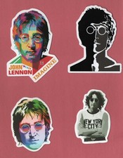 JOHN LENNON Sticker CLASSIC ROCK singer SONGWRITER Guitar POP Beatles Yoko Ono