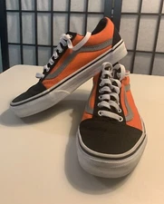 Vans Off the Wall Skateboard Sneakers Shoes, Men's 6.5/Womens 8, Orange, Lace Up