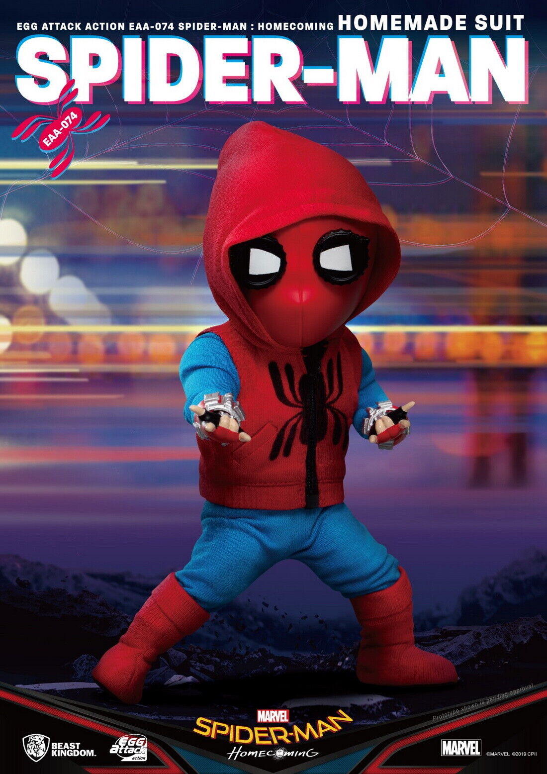 Beast-Kingdom USA  Spider-Man：Homecoming Spider-Man Homemade Suit Egg  Attack Action Figure