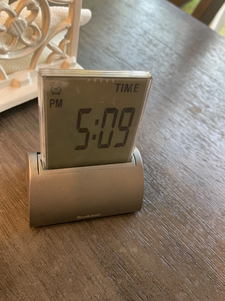 Brookstone Touchscreen die-cast clock. - Image 2 of 4