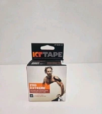 KT Tape Pro Extreme High Strength Kinesiology Tape, Black, 20 Precut Strips