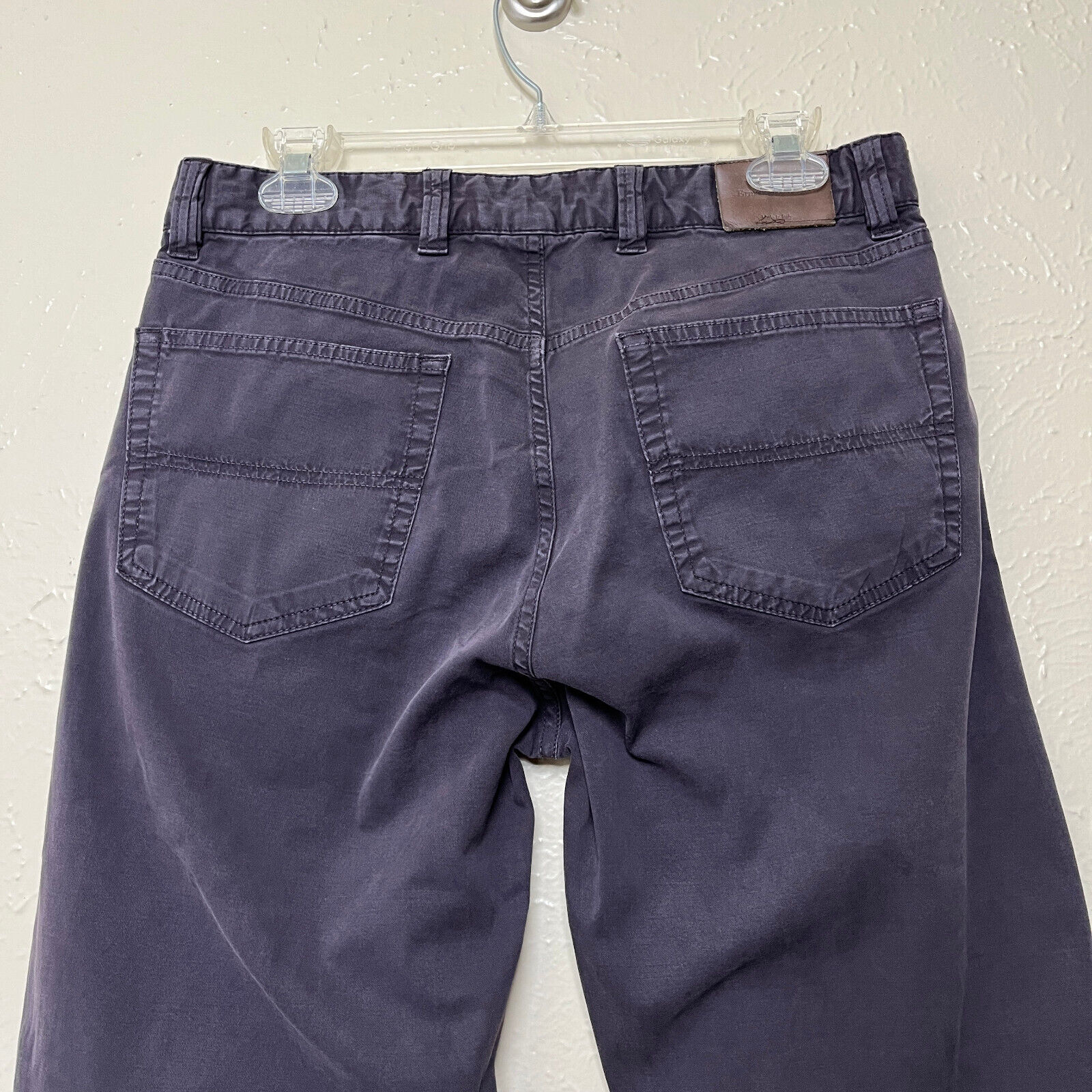 Ermenegildo Zegna Pants Mens 32 (31x28) Purple Ch… - image 14