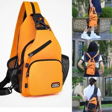 Men Women Sling Bag Chest Oxford Cloth Cross Body Travel Shoulder Backpack NEW
