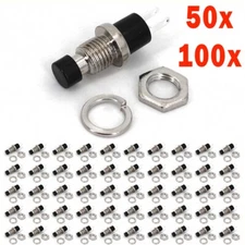 50/100pcs PBS-110 2Pin Momentary Normally Open 7mm Reset Push Button Switch USA