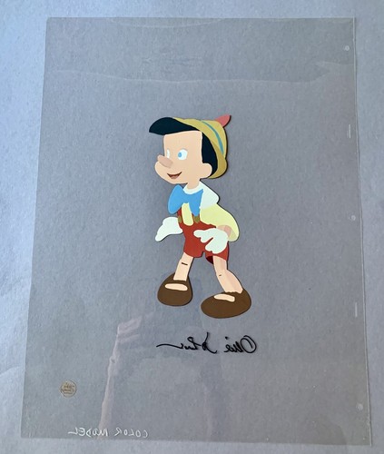 Disney Cel Hand Painted Production Model Sericel Pinocchio Master Series - Picture 11 of 12