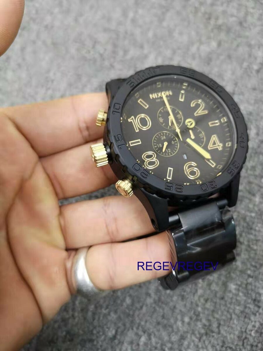 Brand New Watch A0831041 51-30 Chrono MATTE BLACK GOLD A083-1041 genuine  5130 US