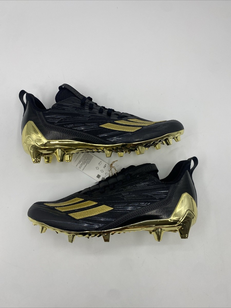 Adidas Adizero Low Lightweight Football Cleats Black Gold  display picture 3