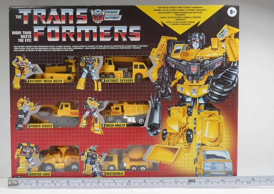 HASBRO TRANSFORMERS TONKA MASH UP TONKANATOR YELLOW G1 DEVASTATOR ROBOT MISB - Image 2 of 4