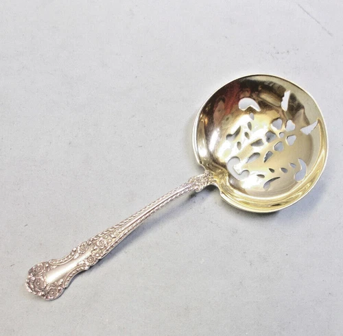 CAMBRIDGE SOLID STERLING SILVER BON/BON-NUT SERVER-GILT-ORNATE 1899 GORHAM