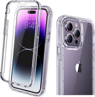 Clear Case für iPhone 15 14 Pro 13 15Pro Max 11 8 7 SE2020 Hybrid Stoßfest 360