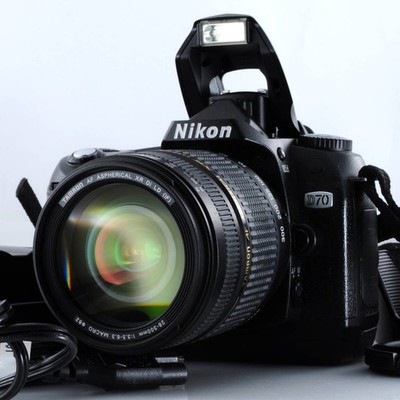 [ Near Mint ] Nikon D70s 6.1 MP DSLR + TAMRON A061 28-300mm From Japan