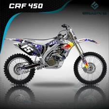 Compatible Honda CRF450 2005-2008 Custom Decals Kit Graphics Stickers Motocross