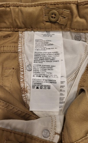 Levi's 511 Boys Slim Tan Pants Size 7 regular Nwt - Picture 7 of 10