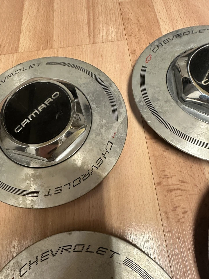 Chevrolet Chevy Camaro 1991-1996 juego de tapa central tapa de rueda 10119598 OEM USADO Foto 4 de 4