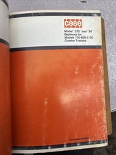 Case 33S & 34 Backhoes For Models 750, 850, 1150  Crawlers Parts Catalog B996