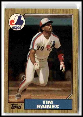 1987 Topps #30 Tim Raines Collector's Edition (Tiffany)
