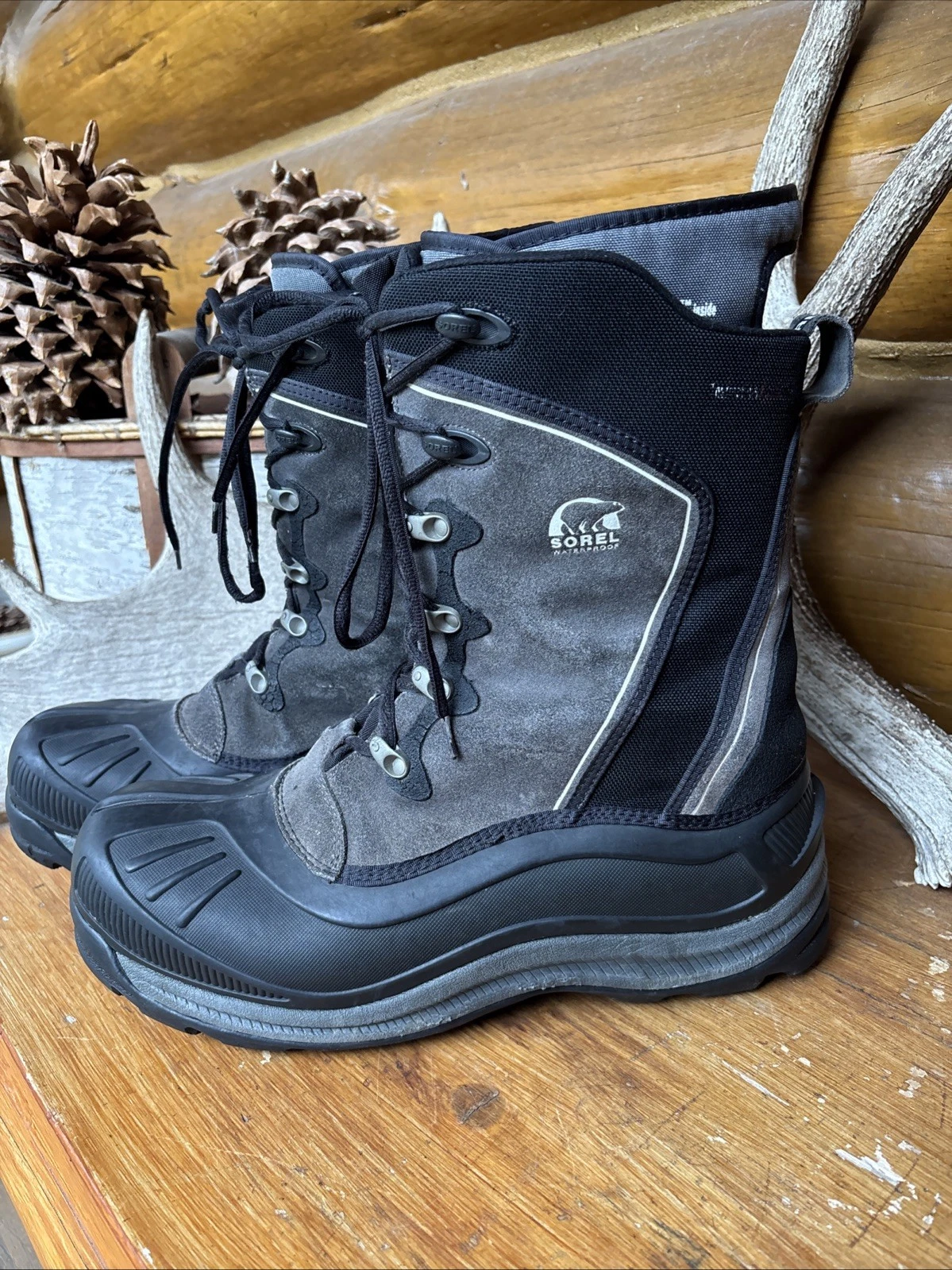 Men’s SOREL Alpha Trac Pully Men's Winter Boots Size 13 MINT Lace-Up