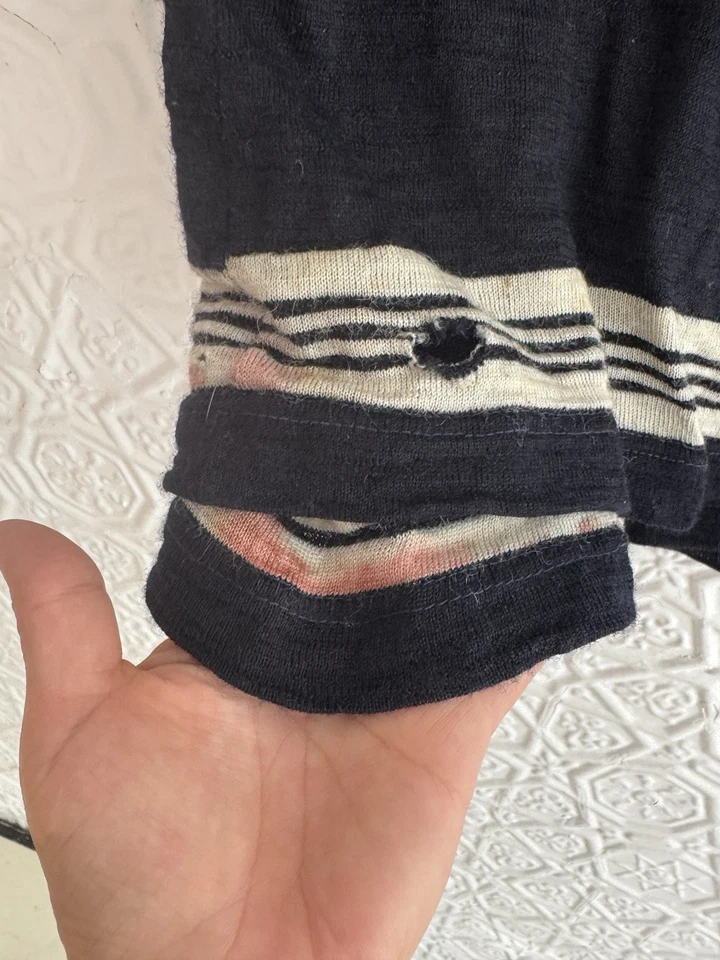 Antiguo Traje de Baño Tejido Negro Blanco-Traje de Baño-Lana-Visor Tejido Co-1920s Foto 4 de 4