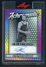 2025 Leaf Electrum Achromatic Black Prismatic Stephen Curry AUTO 1/3