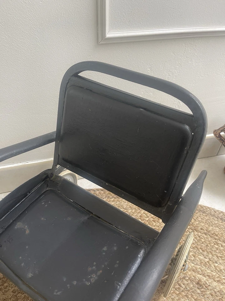 Ancienne Poussette Pour Poupée Vintage en Métal - Collection / Déco - Photo 2/4