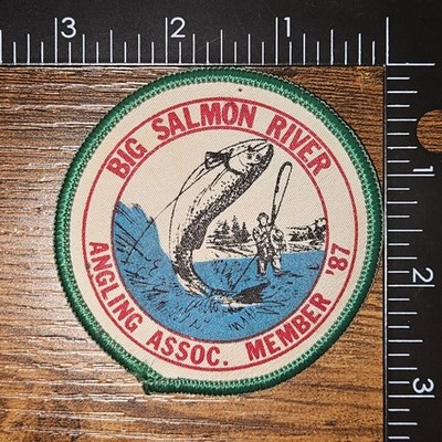 Big Salmon River Angling Association Member 1987 Vintage Fishing Patch