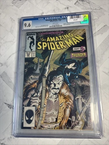 AMAZING SPIDER-MAN  #294 CGC 9.6 - DEATH OF KRAVEN - White Pages! 1987