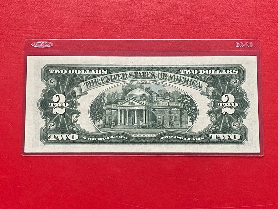 1963 $2 Dollar Bill Legal Tender Red Seal Uncirculated - Image 3 of 3