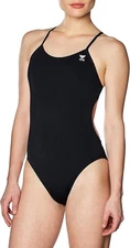 TYR Women's Lapped Solid Swimsuit - Cutout Fit - One Piece Swimsuits - Navy - 28