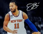 JALEN BRUNSON - NEW YORK KNICKS -SPOTLIGHT - SILVER Autographed 8x10 Photo w/COA