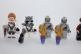 LEGO Marvel minifigures 10 total from sets 76124 76126 76030 Thor Rocket Ant-man