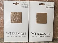  2 Weissman Kids Stirrup Tights  Style W695C  Lt Suntan  Size SC  New