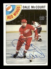 Dale McCourt Autographed Signed 1978-79 Topps Card #132 Detroit Red Wings