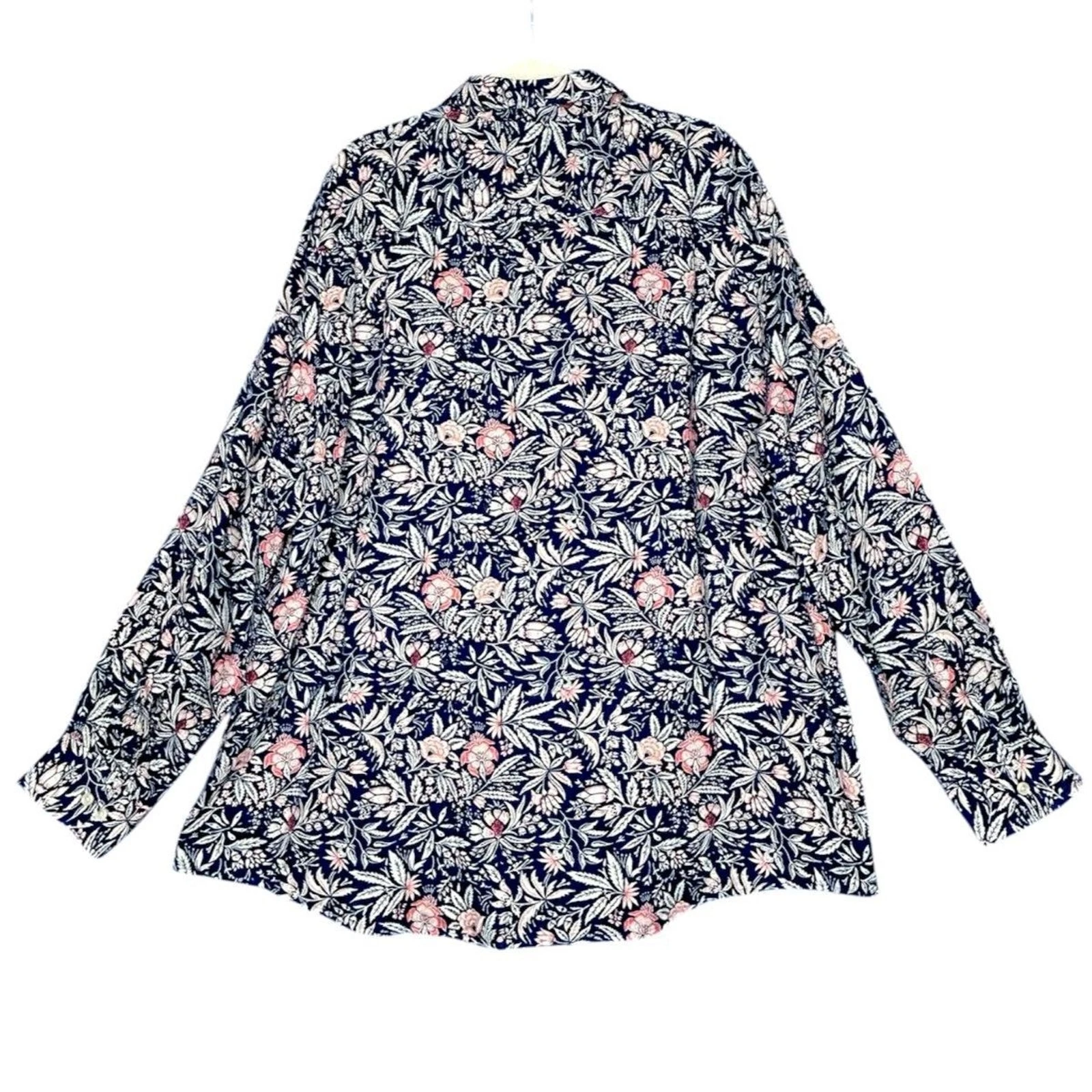 Club Room Mens Floral Linen Long Sleeve Shirt XXL Resort Cruise Vacay Luxury