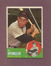 1963 TOPPS AL SPANGLER #77 - HOUSTON COLT 45s - EX-MT+ (2548)