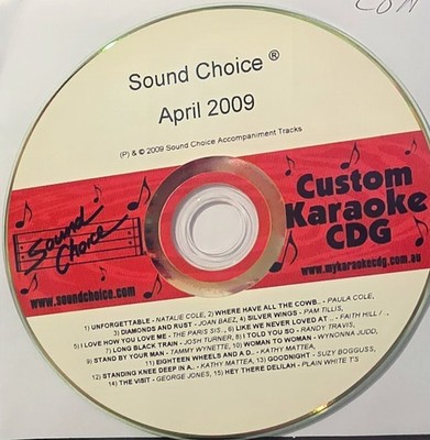 28A       CUSTOM  SOUND CHOICE   KARAOKE CDG LOT LONG DRIVE