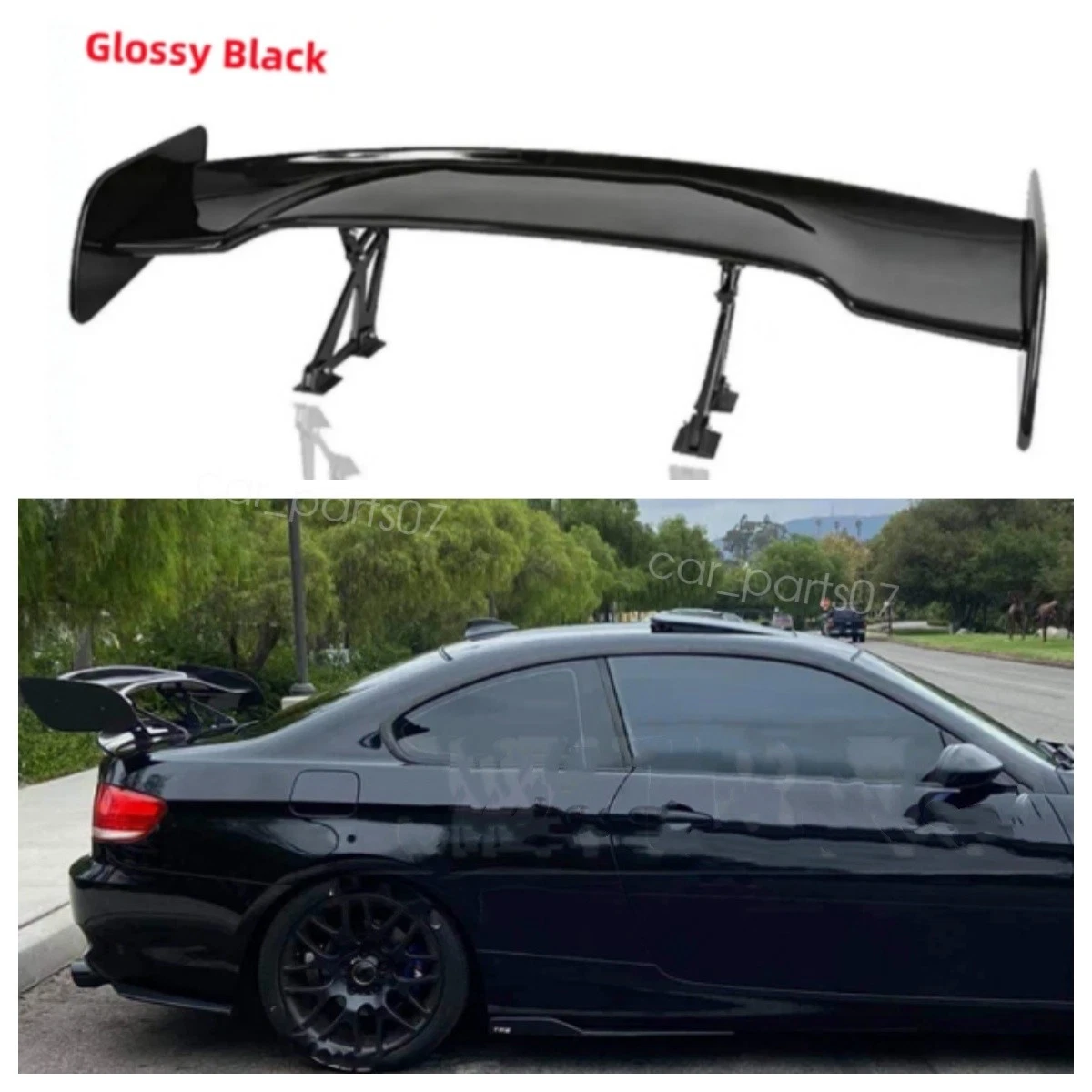 Alerón Delantero (spoiler Labio) Para BMW E36 M3 (1992-1998) - Color Negro Brillante, Plástico, Incluye Tornillos