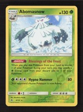 Abomasnow Rare Reverse Holo SM - Forbidden Light 4/131 LP Pokémon TCG