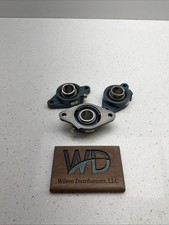 Dodge 124614 1-3/16 2-Bolt Mounted Flange Bearing Lot Of 3 