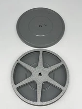 Vintage Brumberger METAL 8MM FILM CASE W/ Empty Reel