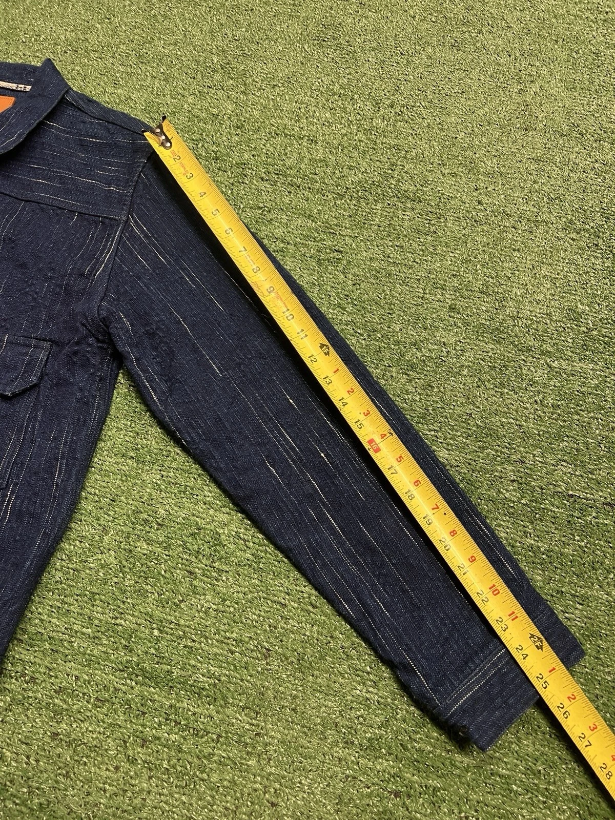 Studio D'Artisan Size 40 Kasuri Denim Indigo Hand Dyed Type 1 Jacket D4508 image 11